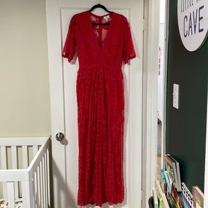 Red Socialite Dress | Large